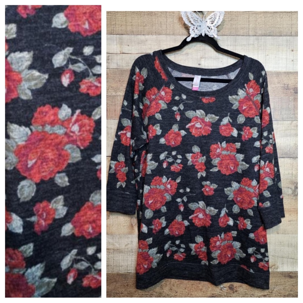 🌹Rose soft comfy sheer sweater